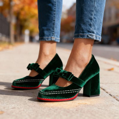 Diana™ Mocassins Élégants en Velours