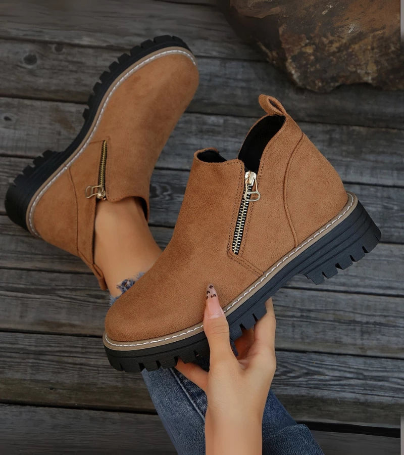 Maëlys™ – Bottine Confort à Fermeture Éclair Latérale