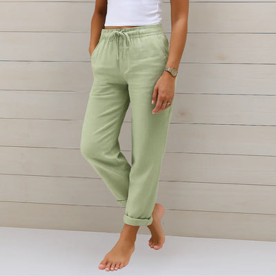 Anna™ Pantalon en Lin Premium