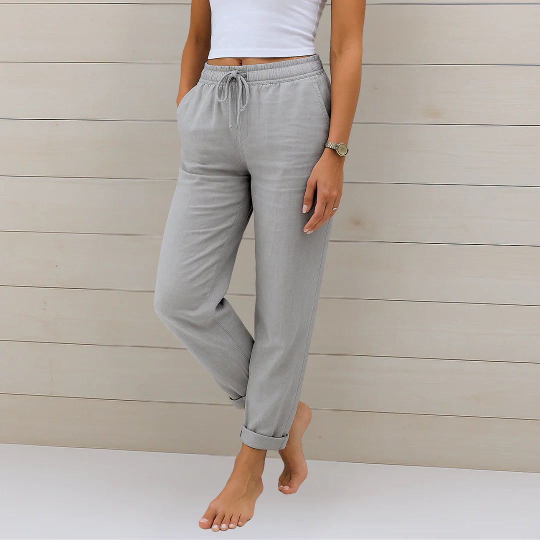 Anna™ Pantalon en Lin Premium