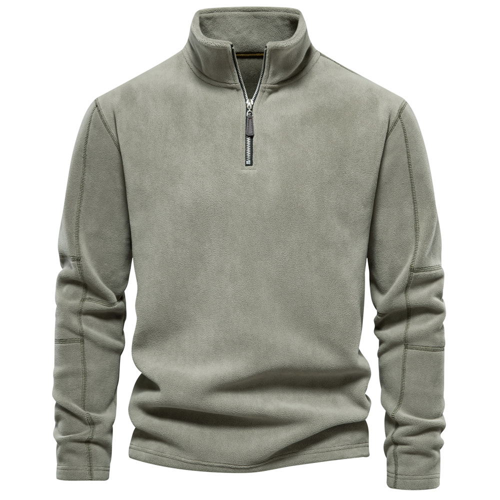 Bastien™ – Sweat-shirt polaire premium à col montant avec fermeture éclair