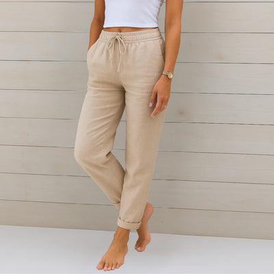 Anna™ Pantalon en Lin Premium