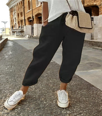 Blandine™ – Pantalon en Lin Aéré à Coupe Décontractée