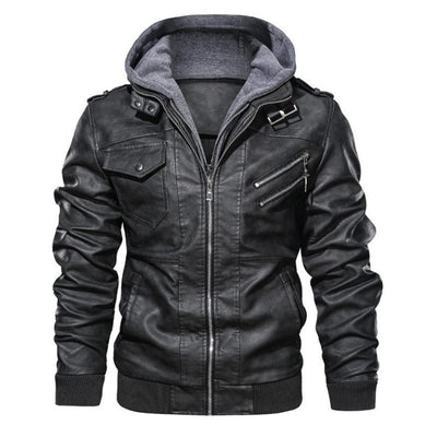 Joseph™ Veste en Cuir à Capuche