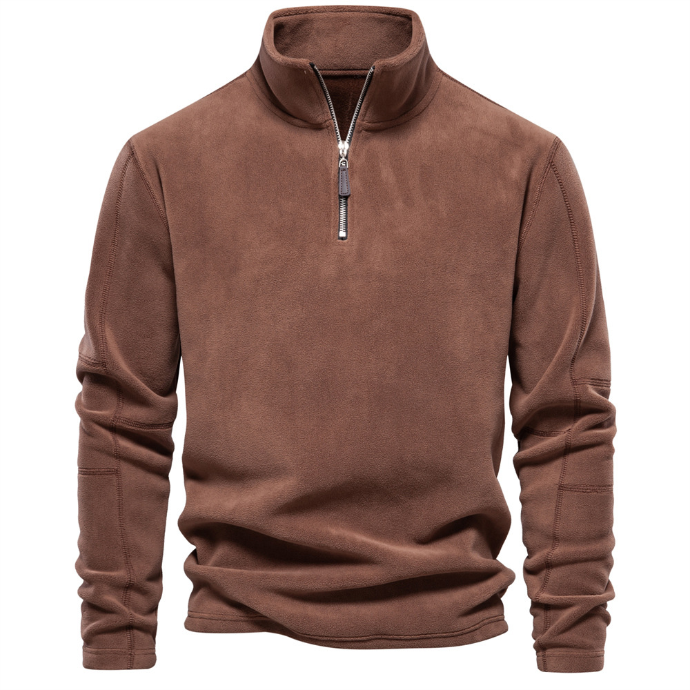 Bastien™ – Sweat-shirt polaire premium à col montant avec fermeture éclair