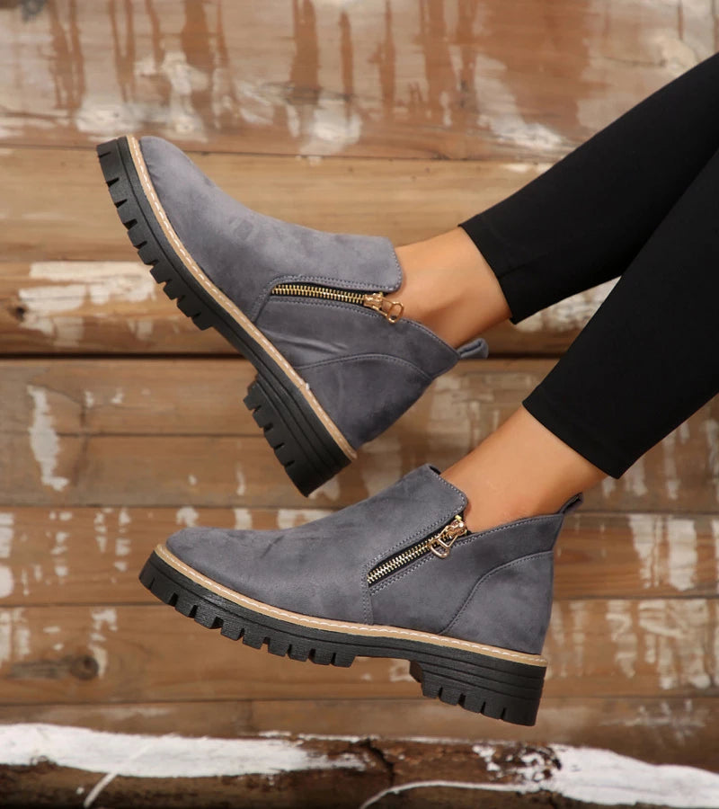 Maëlys™ – Bottine Confort à Fermeture Éclair Latérale