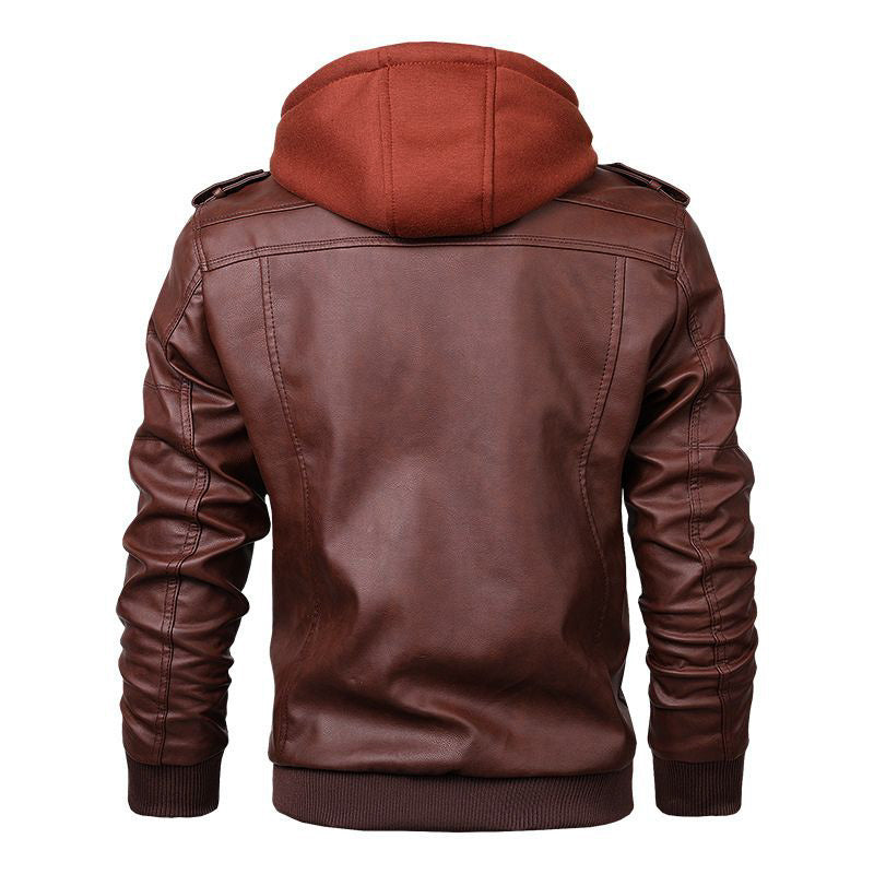 Joseph™ Veste en Cuir à Capuche