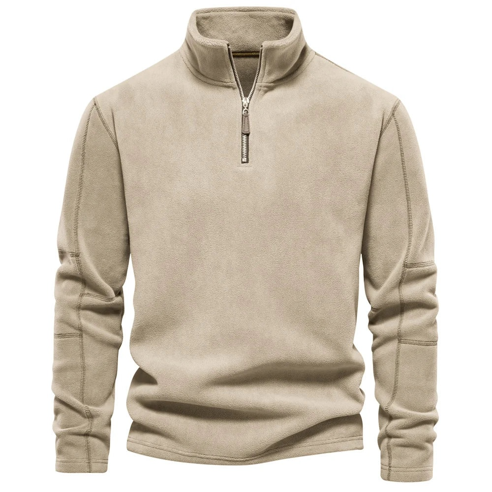 Bastien™ – Sweat-shirt polaire premium à col montant avec fermeture éclair