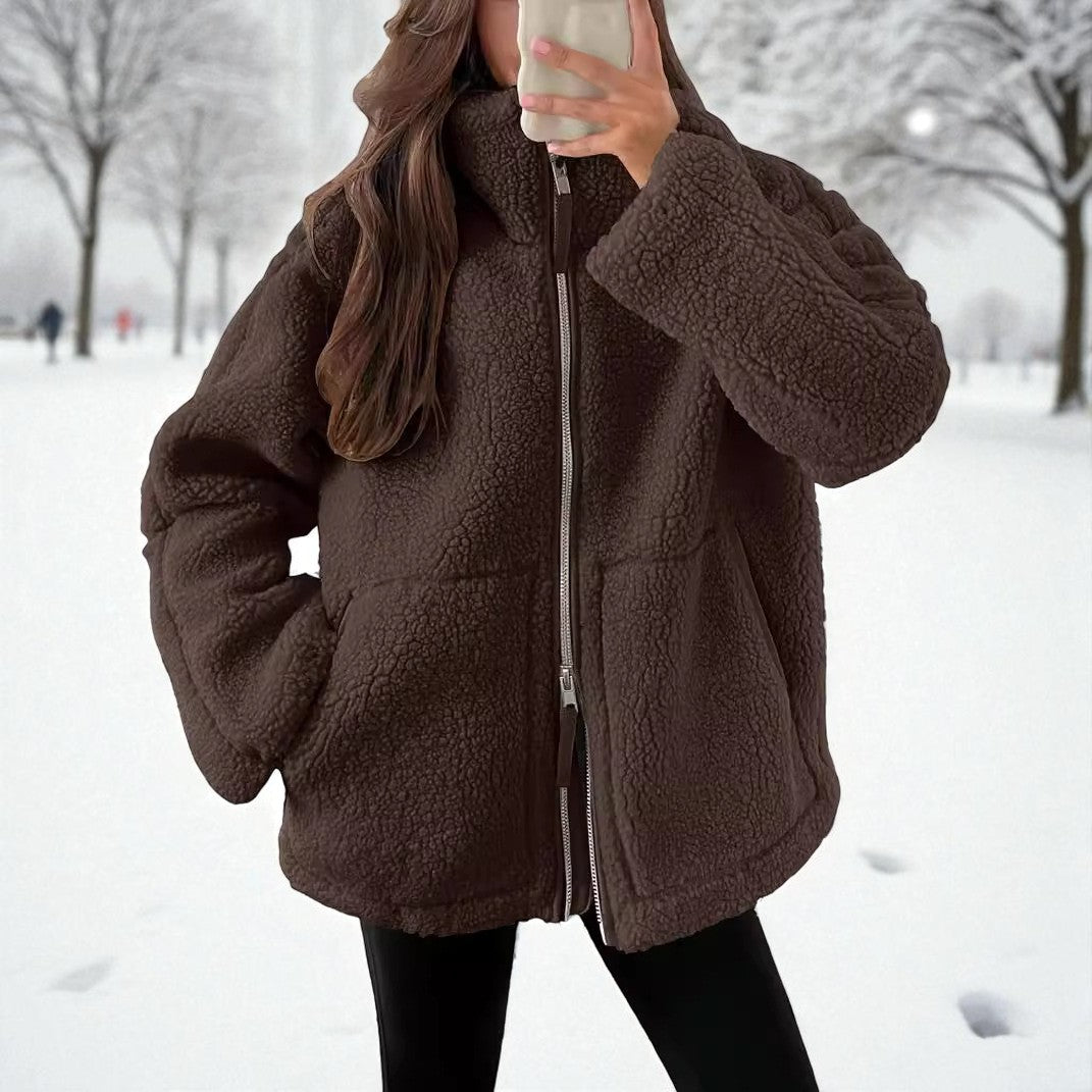 Coraline™ | Veste Teddy Virale Douillette avec Poches