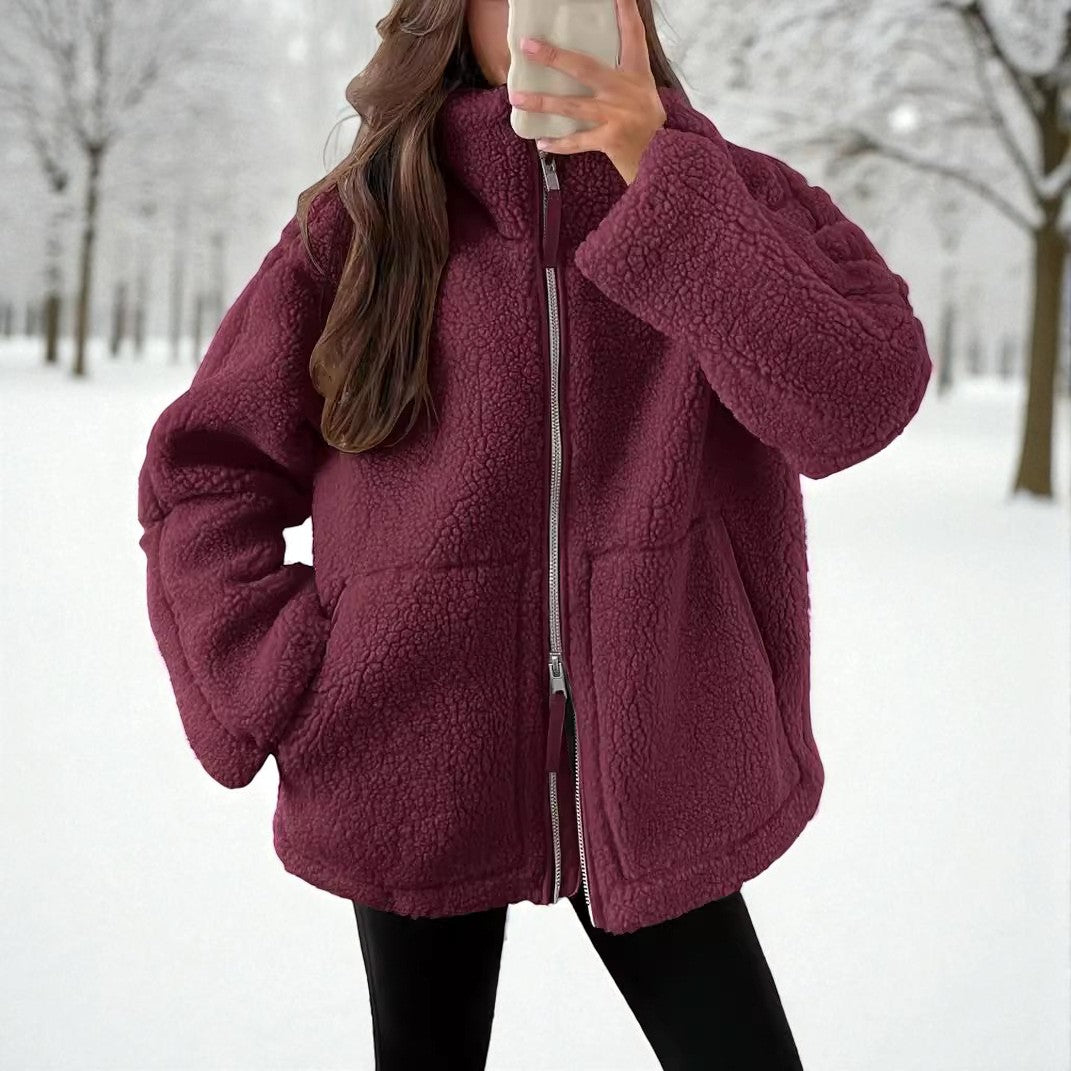 Coraline™ | Veste Teddy Virale Douillette avec Poches