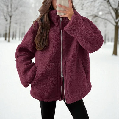 Coraline™ | Veste Teddy Virale Douillette avec Poches