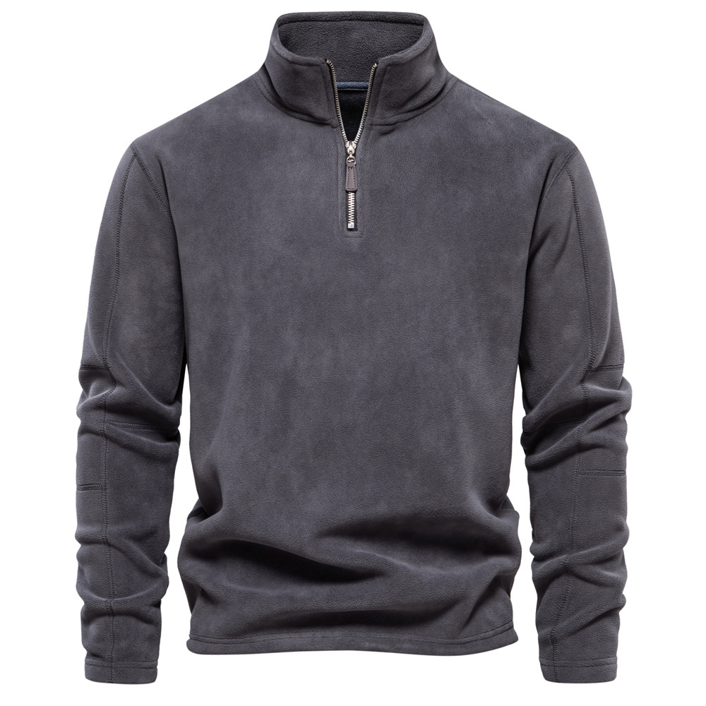 Bastien™ – Sweat-shirt polaire premium à col montant avec fermeture éclair