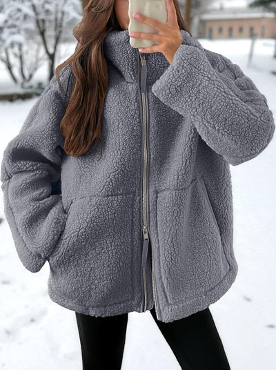 Coraline™ | Veste Teddy Virale Douillette avec Poches