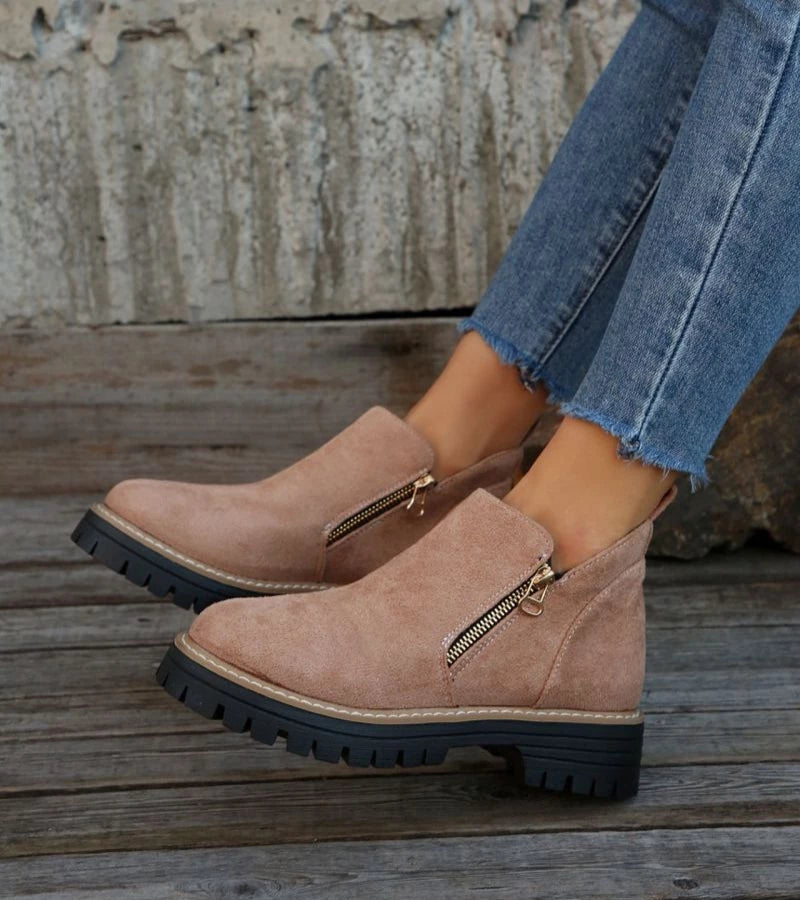 Maëlys™ – Bottine Confort à Fermeture Éclair Latérale