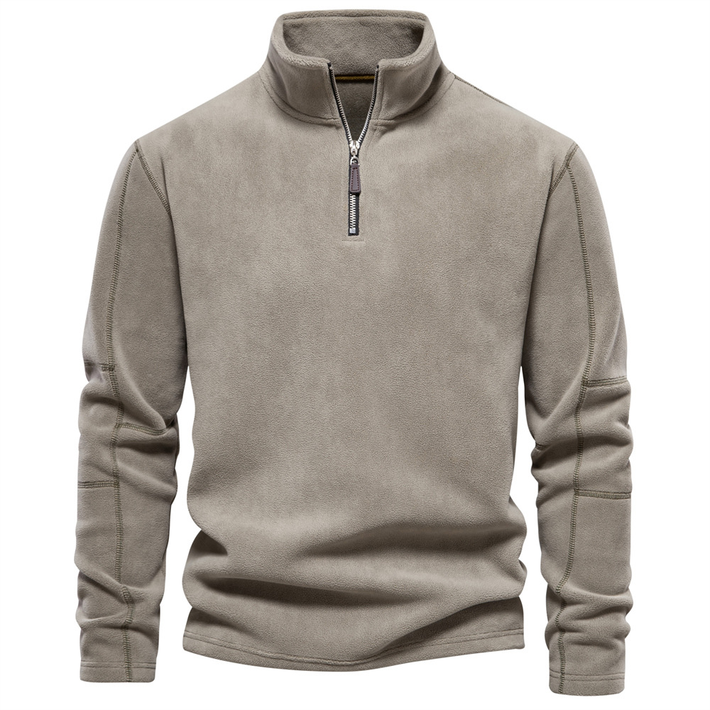 Bastien™ – Sweat-shirt polaire premium à col montant avec fermeture éclair