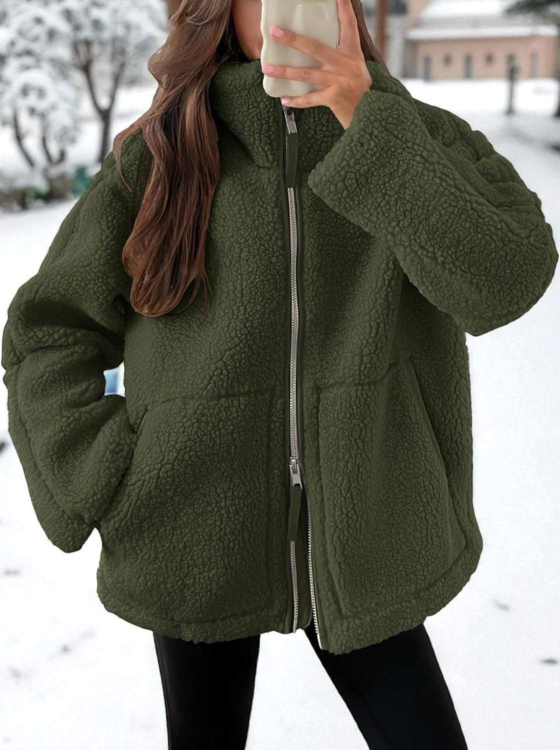 Coraline™ | Veste Teddy Virale Douillette avec Poches