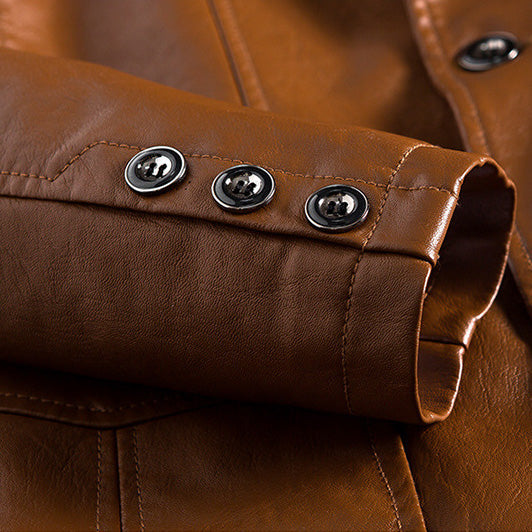 Basile™ Veste en Cuir Classique