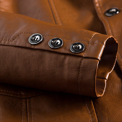 Basile™ Veste en Cuir Classique