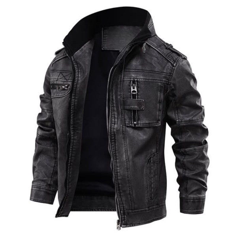 Loïc™ – Veste en Cuir Premium