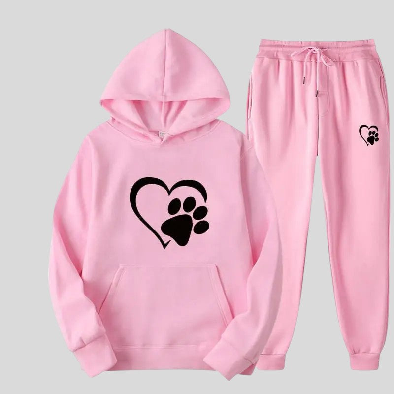 Vendela™ Pour les Amoureux des Animaux : L’Ensemble Ultime Hoodie & Pantalon Douillet pour Chaleur, Confort et Style!