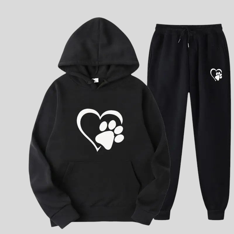 Vendela™ Pour les Amoureux des Animaux : L’Ensemble Ultime Hoodie & Pantalon Douillet pour Chaleur, Confort et Style!