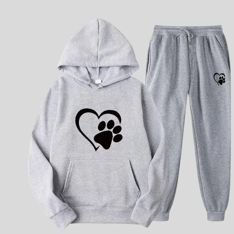 Vendela™ Pour les Amoureux des Animaux : L’Ensemble Ultime Hoodie & Pantalon Douillet pour Chaleur, Confort et Style!