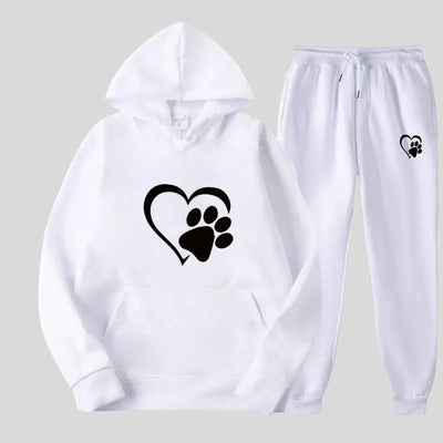 Vendela™ Pour les Amoureux des Animaux : L’Ensemble Ultime Hoodie & Pantalon Douillet pour Chaleur, Confort et Style!