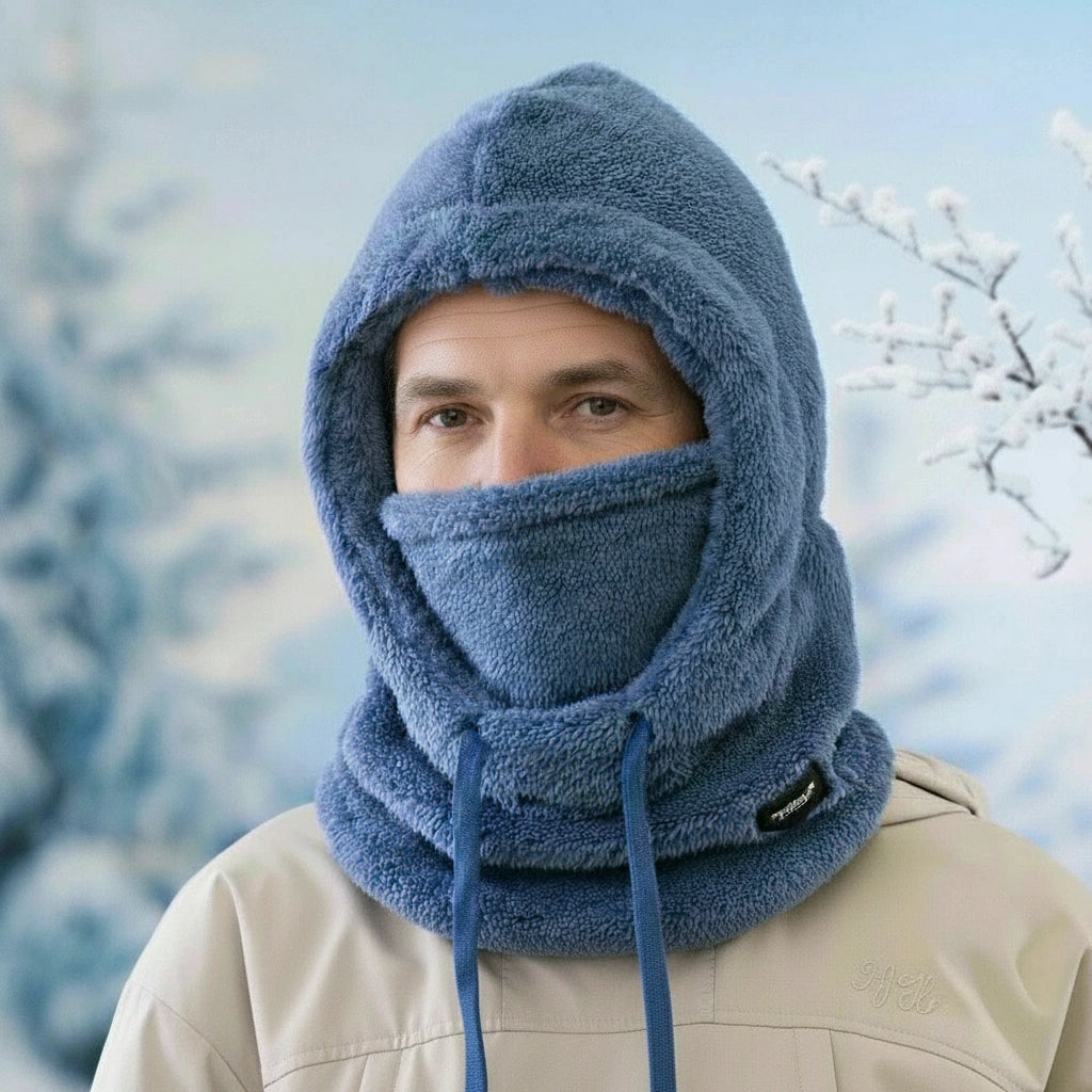 Cagoule d’Hiver Unisexe en Sherpa avec Protection Intégrale