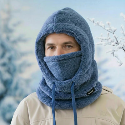 Cagoule d’Hiver Unisexe en Sherpa avec Protection Intégrale