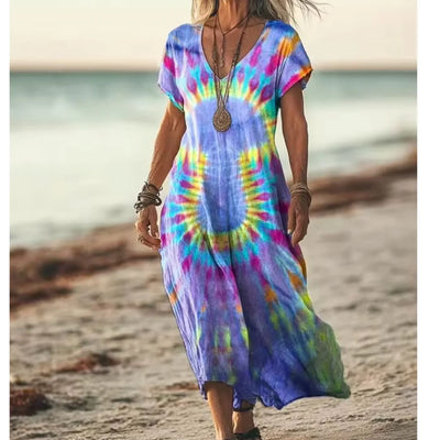 Edith™ – Robe Vintage à Dégradé Doux