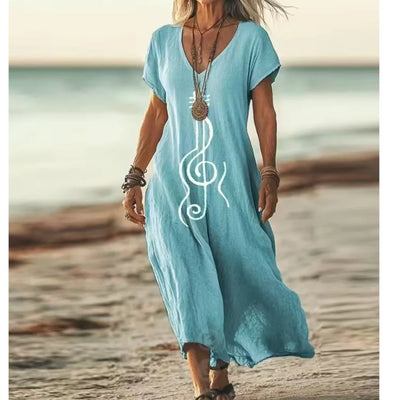 Edith™ – Robe Vintage à Dégradé Doux