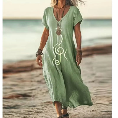 Edith™ – Robe Vintage à Dégradé Doux