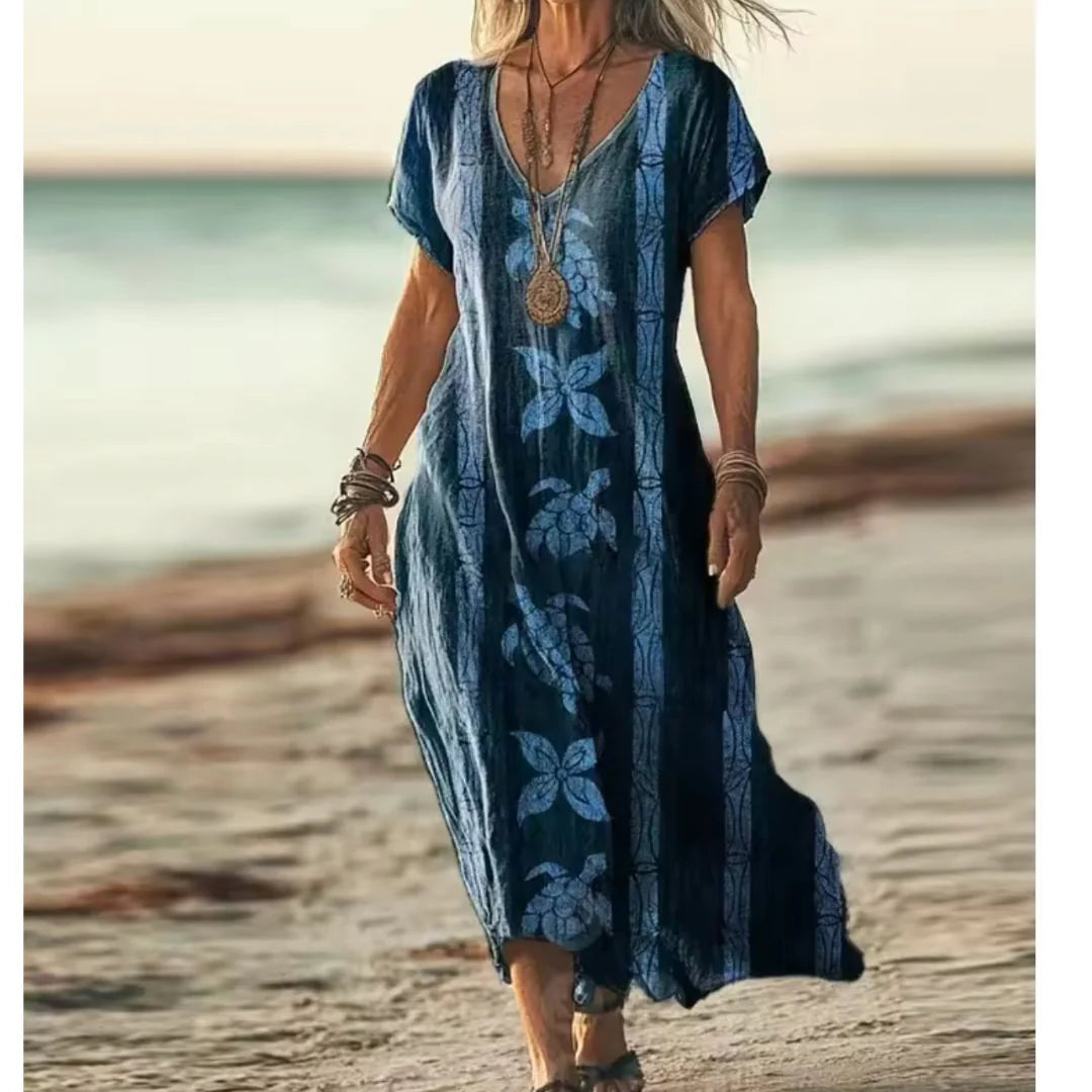 Edith™ – Robe Vintage à Dégradé Doux